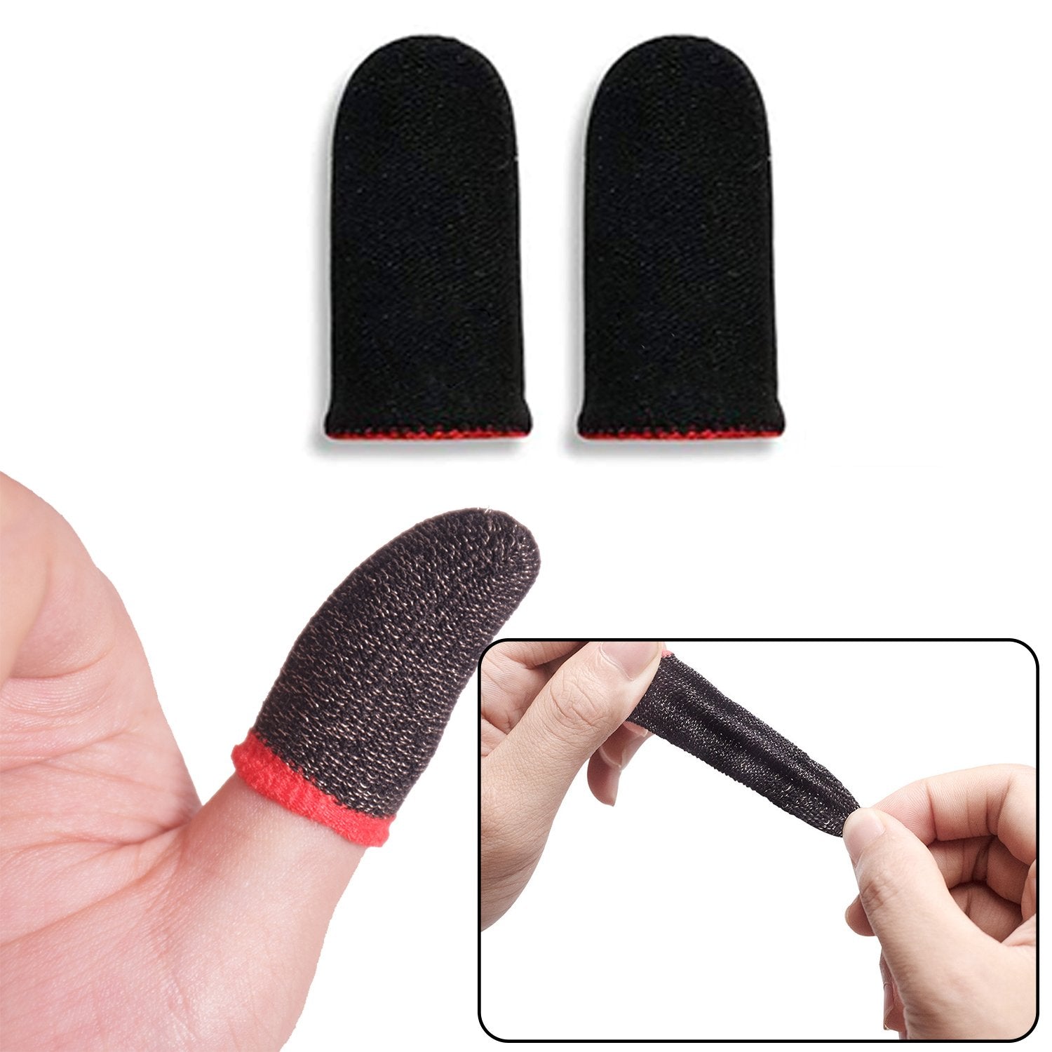 7391 Thumb & Finger Sleeve for Mobile Game, Pubg,Cod,Freefire (1Pair only) 7391 Thumb & Finger Sleeve for Mobile Game, Pubg,Cod,Freefire (1Pair only)